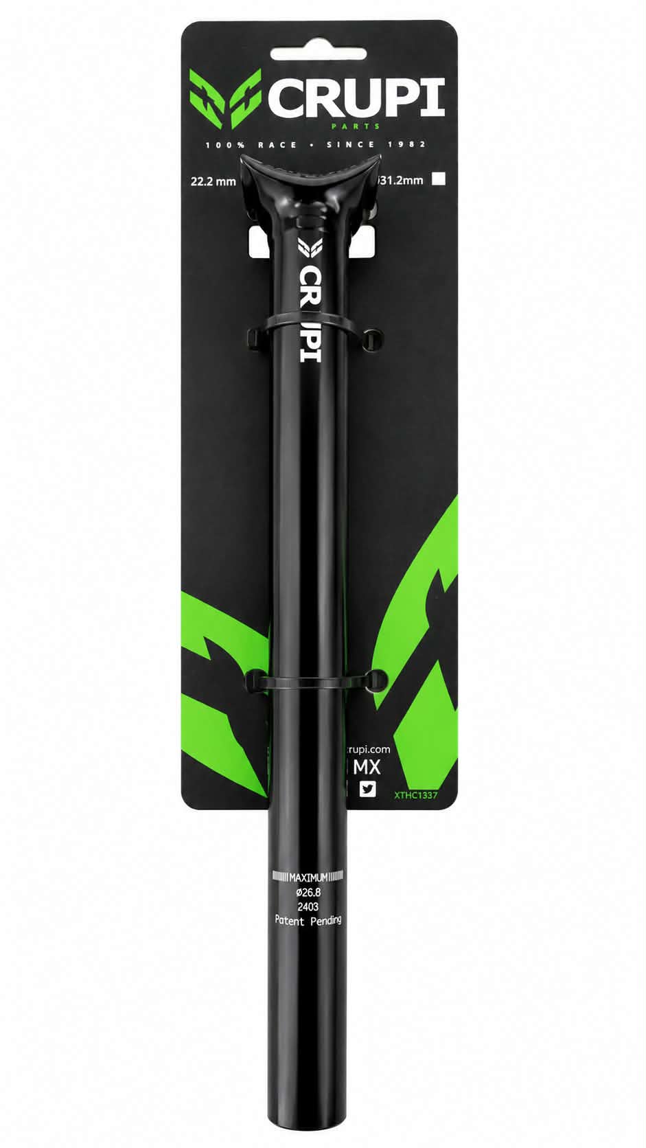Crupi Alloy Pivotal Seatpost (Black)