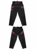 Planett Pro-Lite BMX Race Pants (Black - Hot Pink Logo)