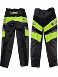 Planett Pro-Lite BMX Race Pants (Lime Green/Black - Grey Stripes)