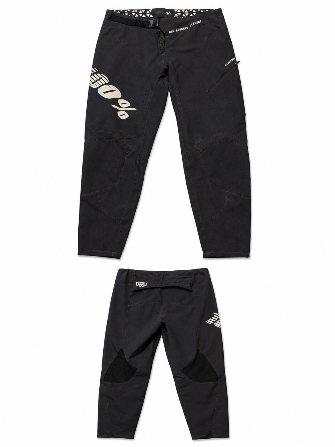 100% BMX Race Pants (Black - White Logo)