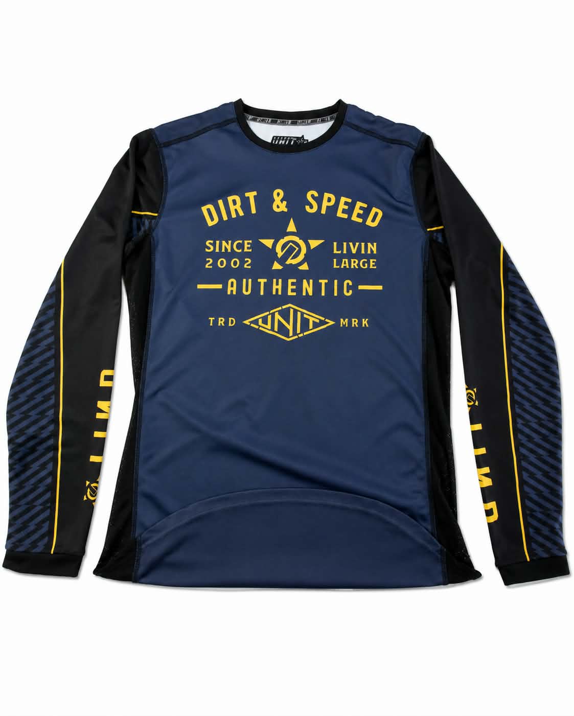 Unit BMX Jersey Royal Blue Dirt & Speed