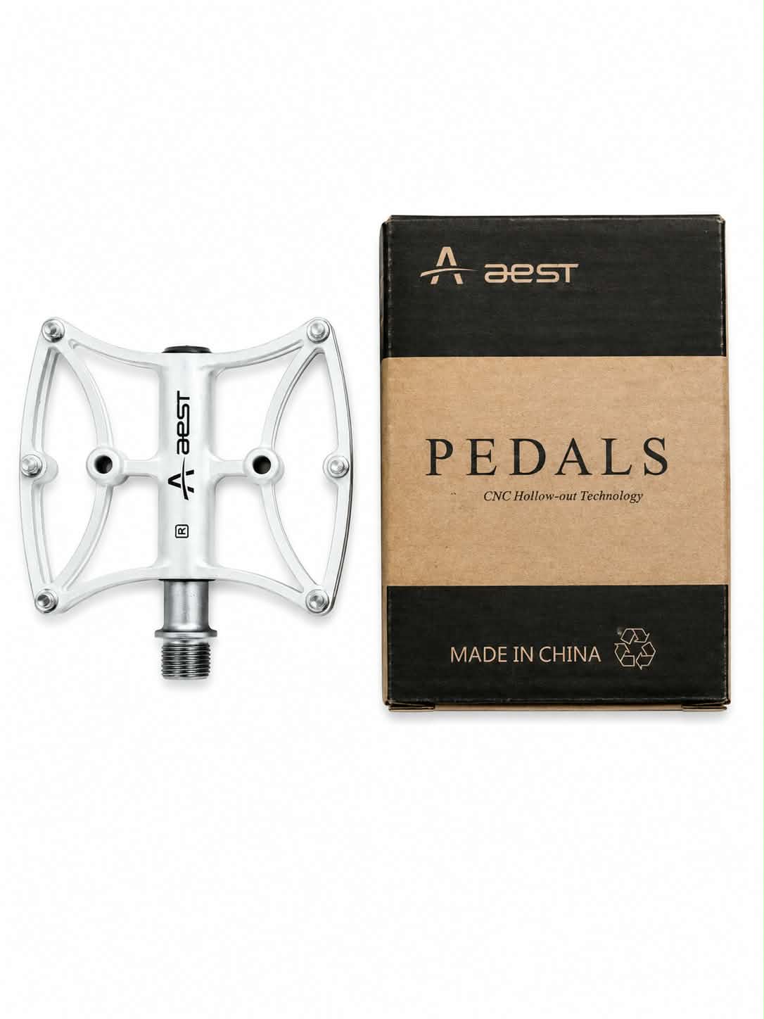 Aest BMX Race Pedals - White