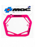 Mac One Pink Mini Sized Number Plate