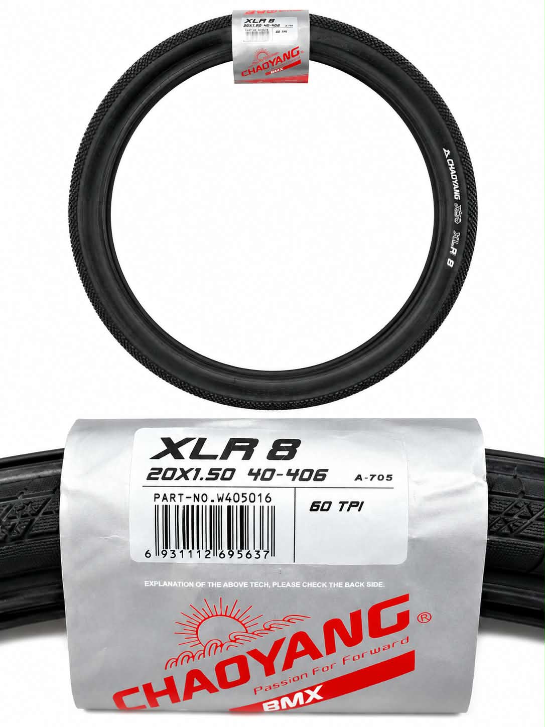 Chaoyang XLR 8 BMX Tyre 20 x 1.50" (40-406)