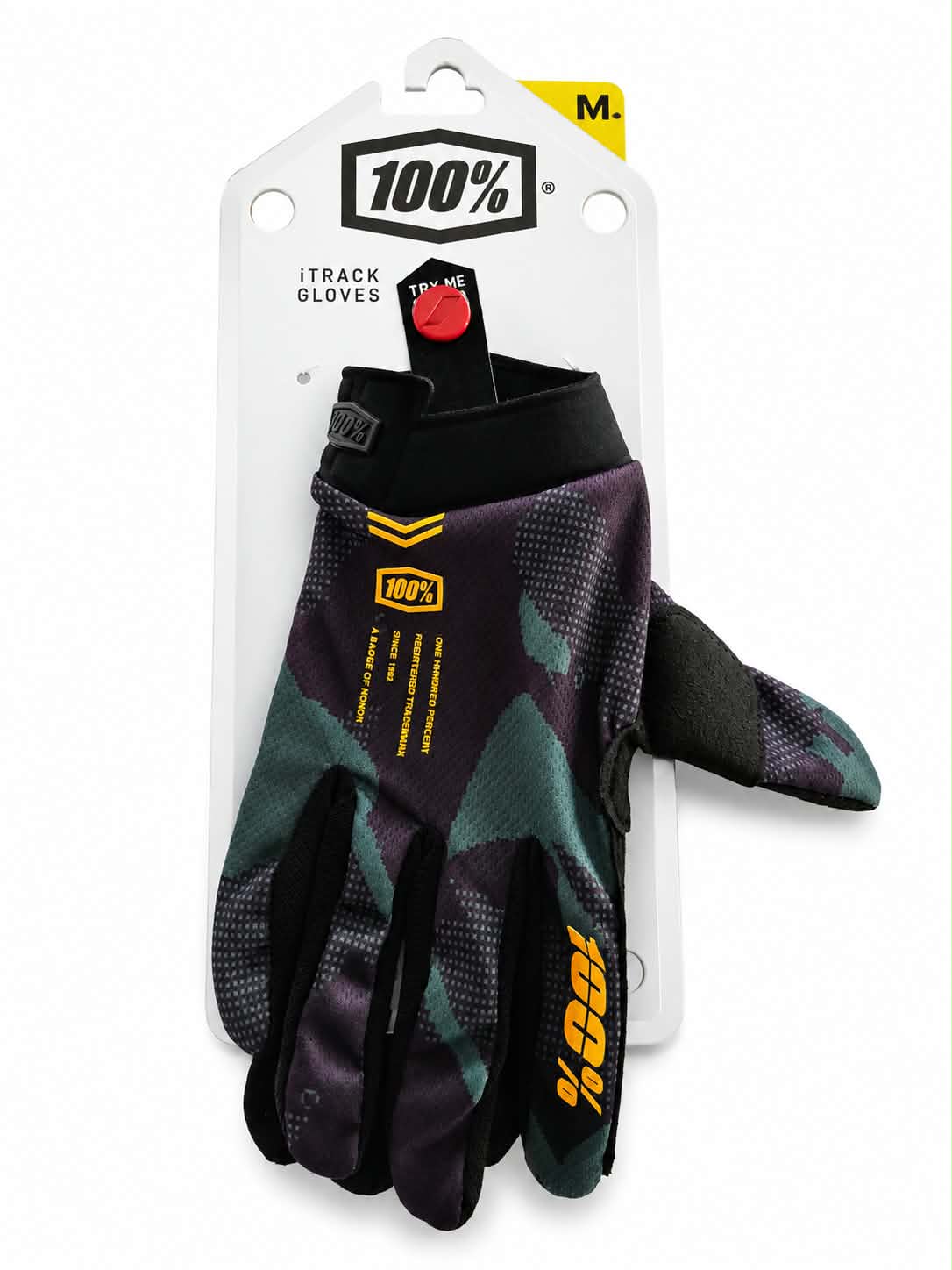 100% BMX Race Gloves | Black Camo