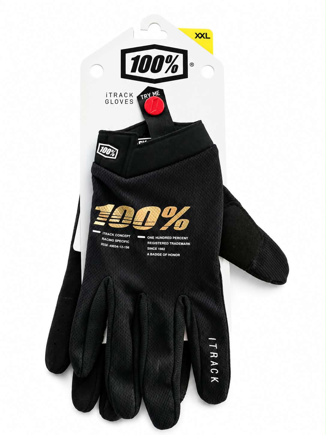 100% BMX Race Gloves | Black & Gold