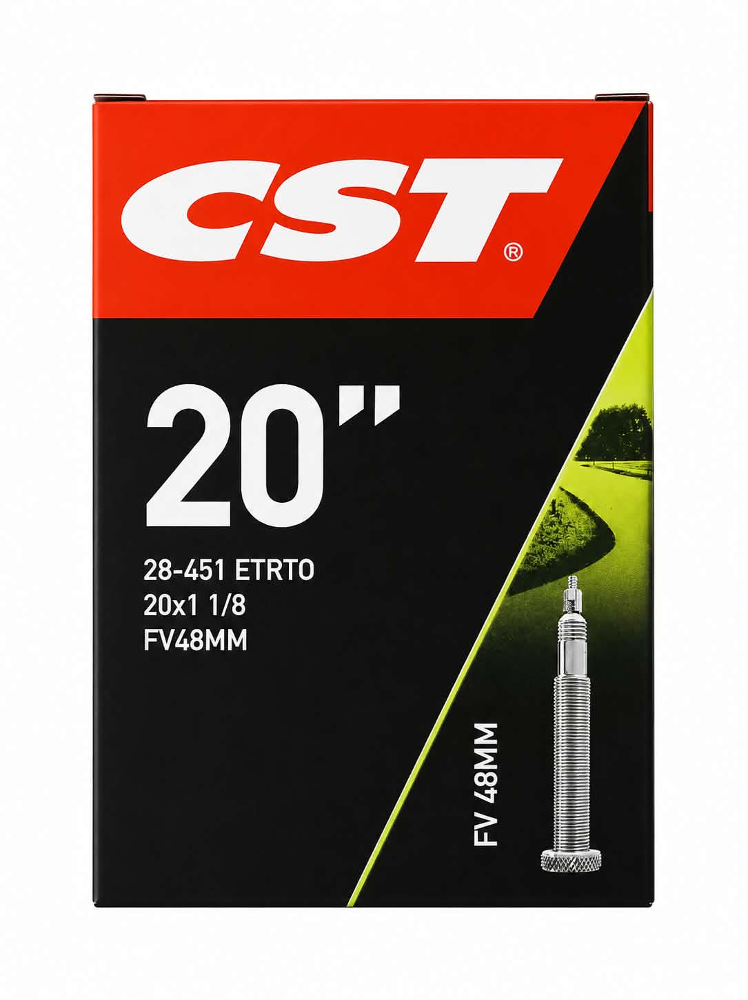 CST Presta Valve BMX Inner Tube 20 x 1 1/8" (28-451) 48mm