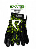 Planett Performance BMX Racing Gloves - Black/Neon Green (Adult Small)