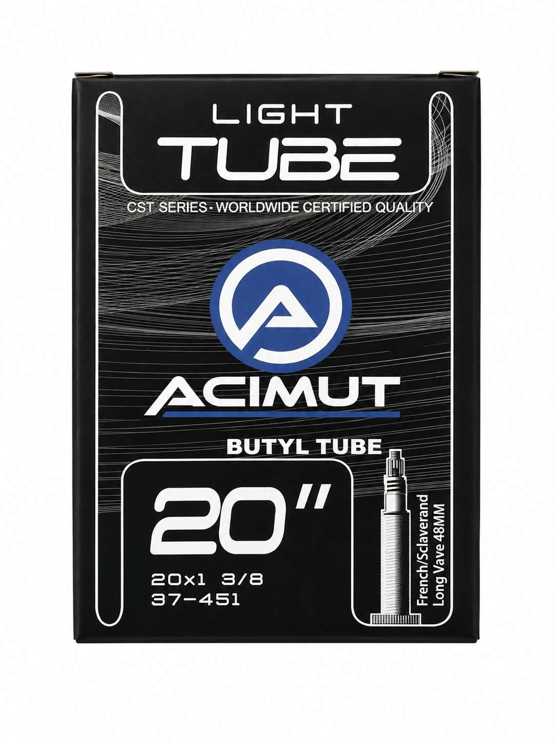 Acimut Light Tube BMX Inner Tube 20 x 1 3/8" (37-451) 48mm Presta