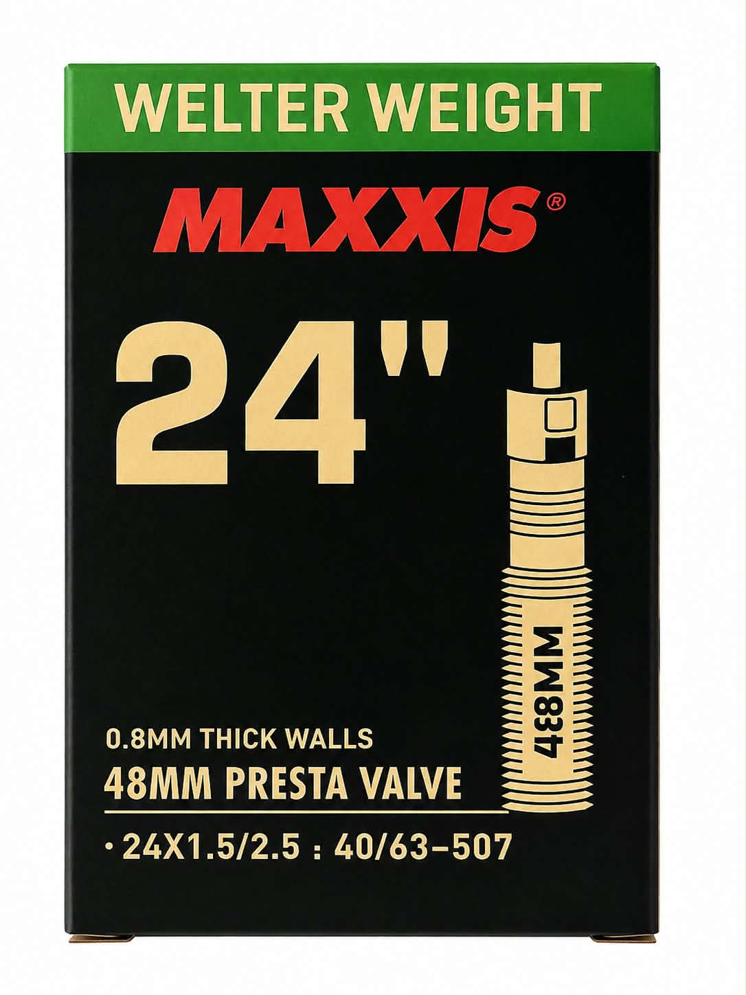 Maxxis Welter Weight BMX Inner Tube 24 x 1.5/2.5" (40/63-507) 48mm Presta