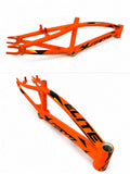 GW Winners Elite Series Alloy BMX Race Frame — Fire Orange / Black