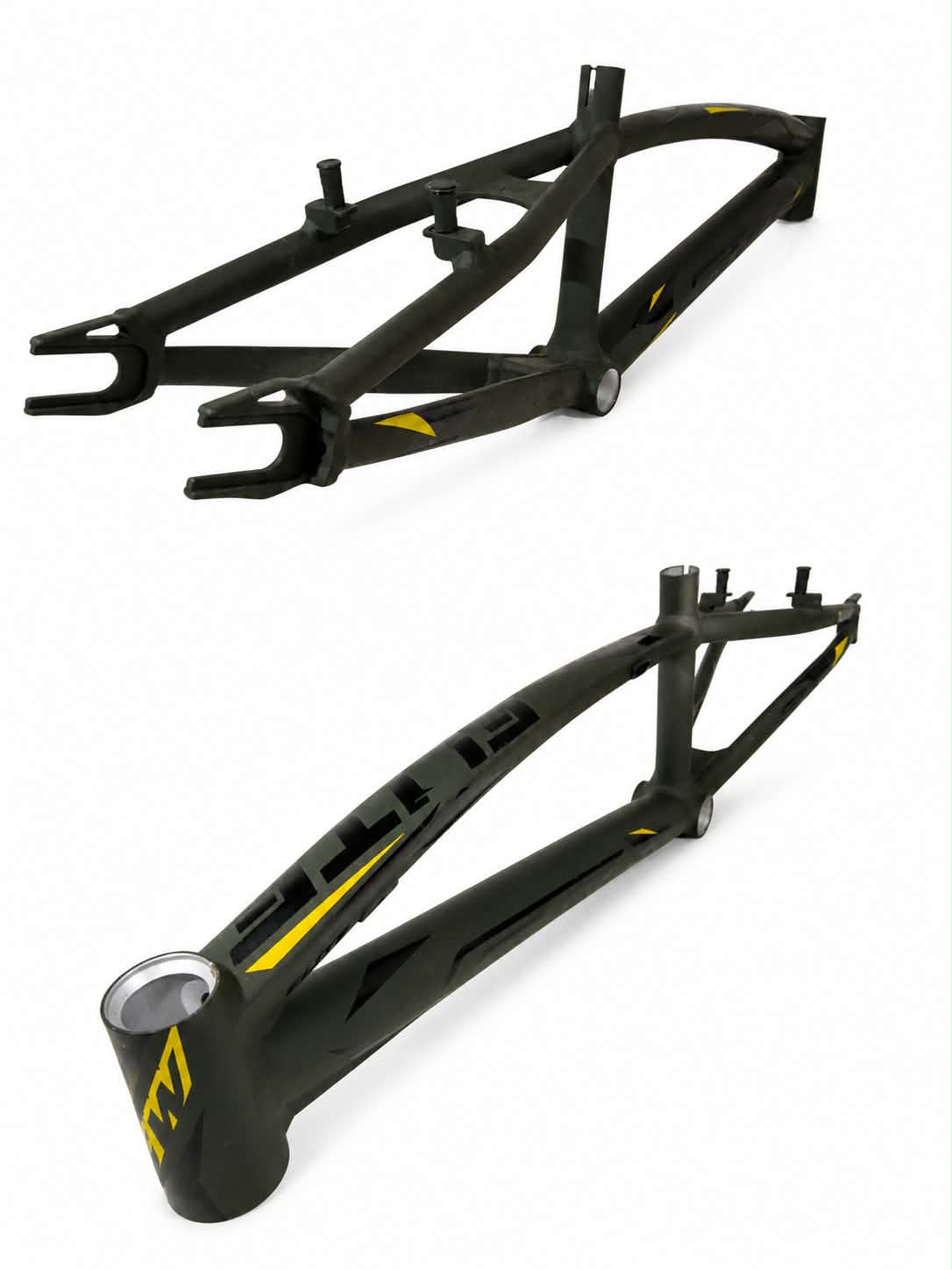 GW Winners Elite Gold Series Alloy BMX Race Frame — Army Green Colour