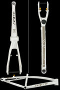 GW G1 Winners Alloy BMX Race Frame | White & Gold