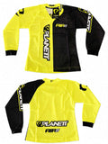 Yellow and Black AIR 8 BMX Race Jersey