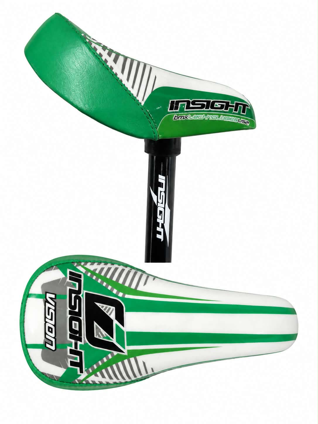 Insight BMX Mini Vinyl Seat & Post Combo 22.2mm