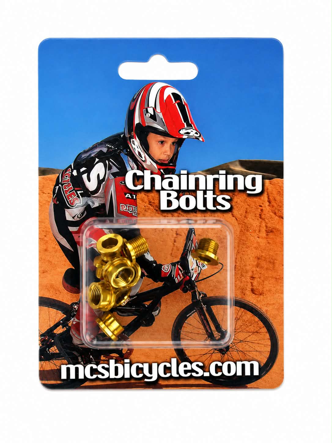 MCS ALLOY SHORT CHAINRING BOLTS (GOLD)