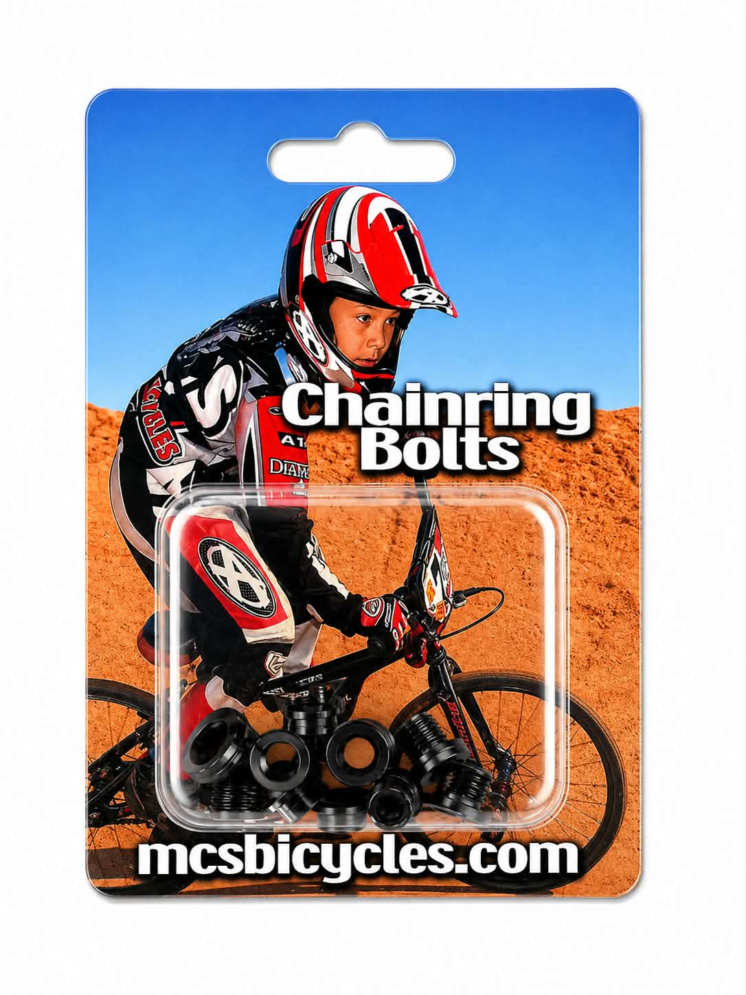MCS Alloy Short Chainring Bolts (Black)
