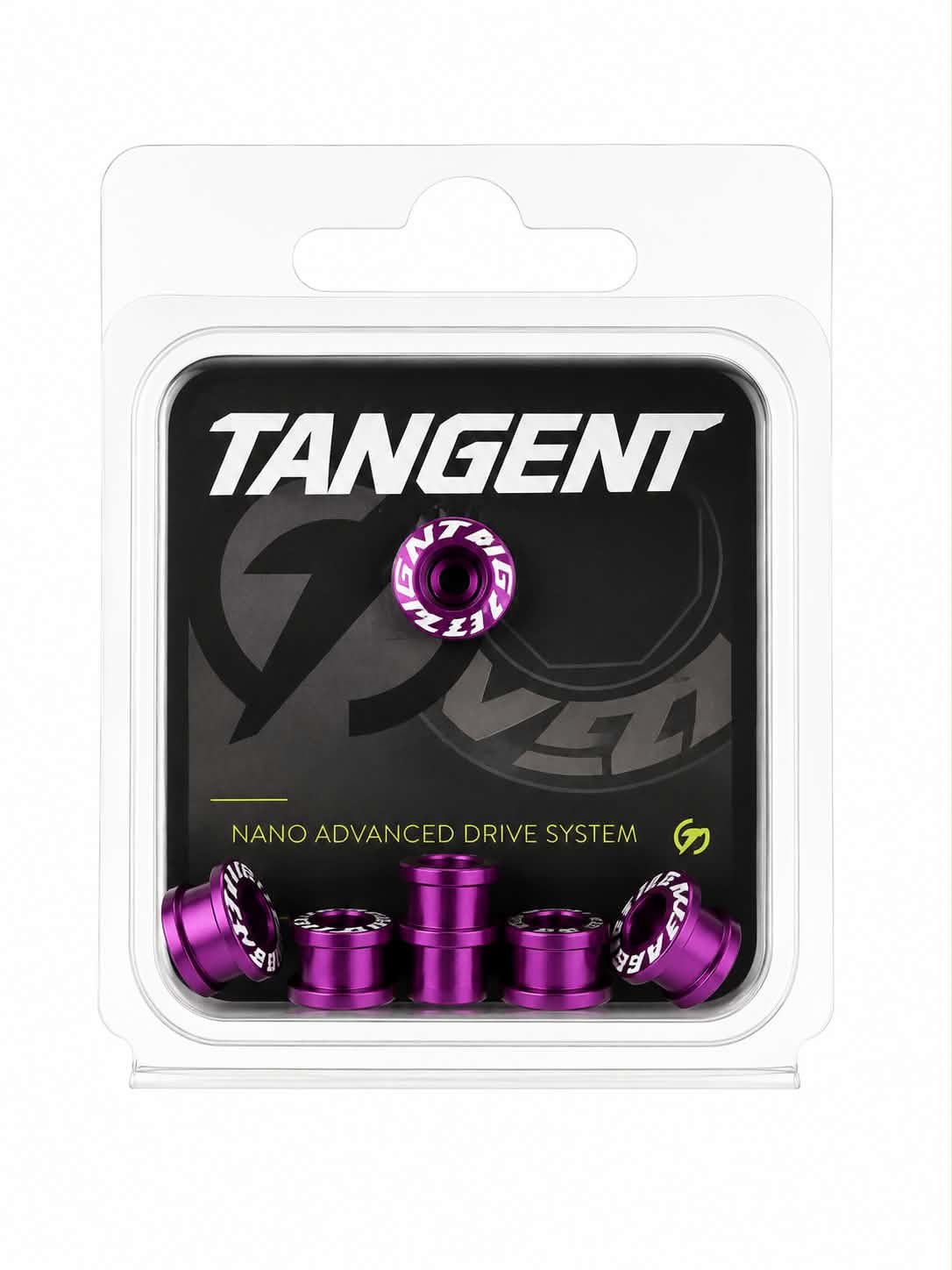 Tangent Chain Ring Bolt Kit (Purple)