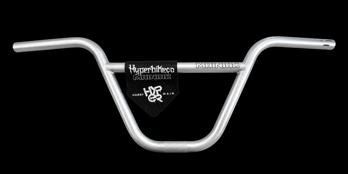 BMX Handlebar HYPER B.M.X. Maniac Bar 9" rise (Silver) Harry Main Sig. Bar