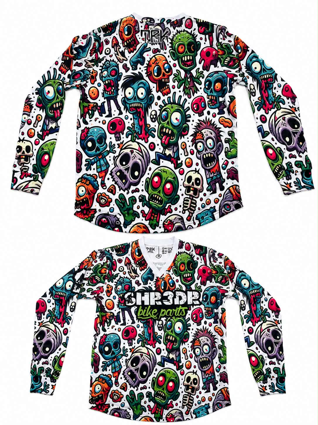 SHR3DR BMX ZOMBIE JERSEY (WHITE)